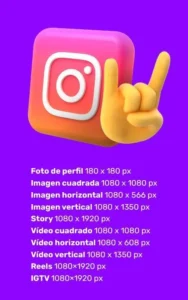 Tamaños para Instagram