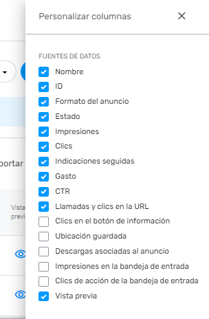 Metricas Waze Ads, fuentes de datos Metricas Waze Ads, fuentes de datos